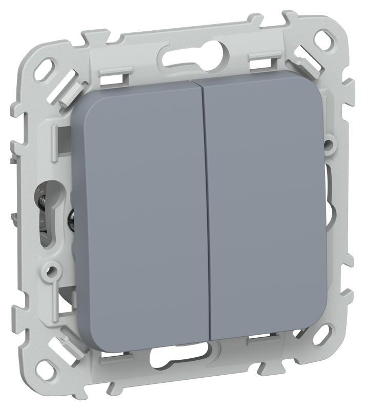 Выключатель 2-кл. СП FLITE ВС12-1-0-ФлМ 10А механизм маренго IEK FI-V20-0-10-1-K35