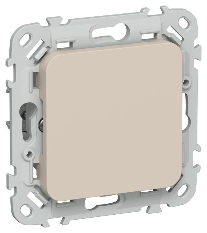 Заглушка СП FLITE ЗГ-ФлЛ с суппортом механизм льняной IEK FI-PL10-K88