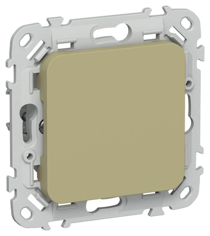 Заглушка СП FLITE ЗГ-ФлО с суппортом механизм олив. IEK FI-PL10-K26