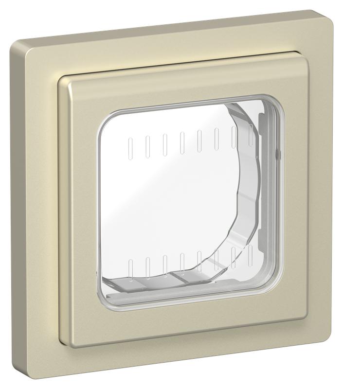 Рамка 1-м СП FLITE Рпро-1-55-ФлШ IP55 шампань IEK FI-M10-32-55-K37