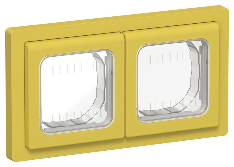 Рамка 2-м СП FLITE Рпро-2-55-ФлЖК IP55 желт. карри IEK FI-M20-32-55-K44