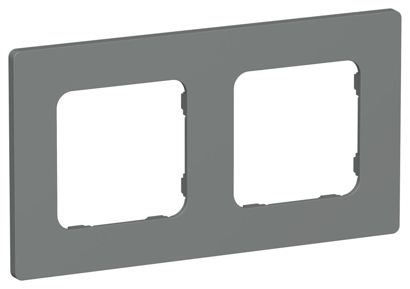 Рамка 2-м СП FLITE РУ-2-К-ФлМА мокрый асфальт IEK FI-M22-32-20-K80