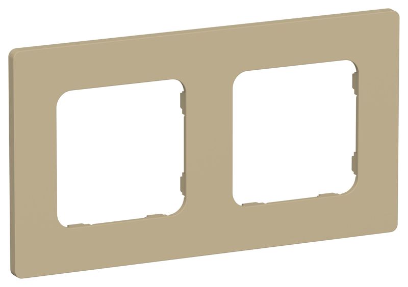 Рамка 2-м СП FLITE РУ-2-К-ФлХ хаки IEK FI-M22-32-20-K59