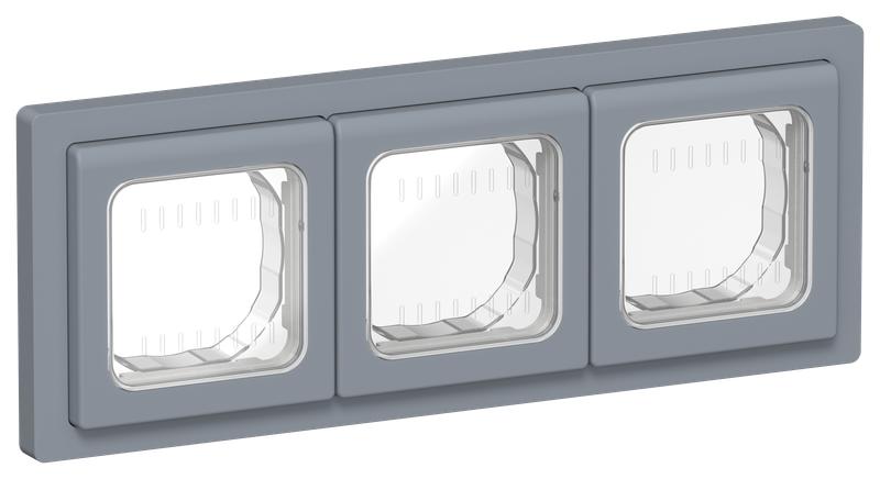 Рамка 3-м СП FLITE Рпро-3-55-ФлМ IP55 маренго IEK FI-M30-32-55-K35