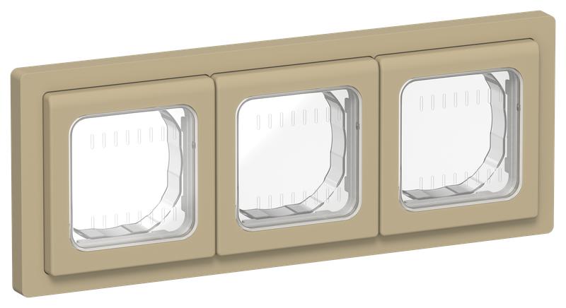 Рамка 3-м СП FLITE Рпро-3-55-ФлХ IP55 хаки IEK FI-M30-32-55-K59
