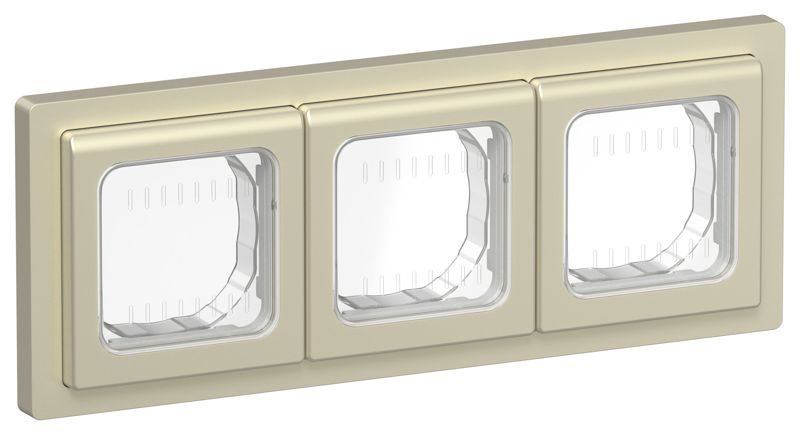 Рамка 3-м СП FLITE Рпро-3-55-ФлШ IP55 шампань IEK FI-M30-32-55-K37