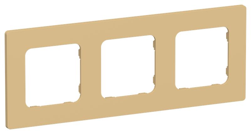 Рамка 3-м СП FLITE РУ-3-К-ФлШм шамуа IEK FI-M32-32-20-K89