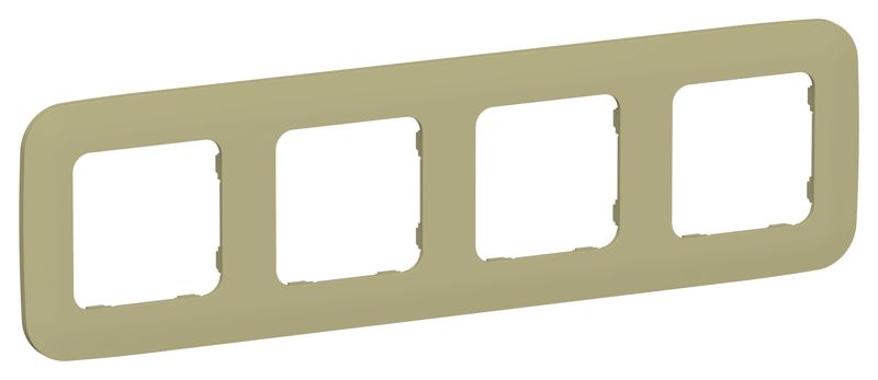 Рамка 4-м СП FLITE РУ-4-А-ФлО олив. IEK FI-M42-31-20-K26