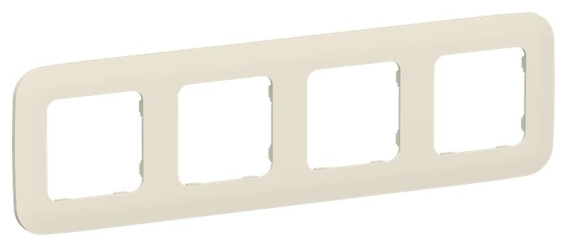 Рамка 4-м СП FLITE РУ-4-А-ФлСл сливочный IEK FI-M42-31-20-K86