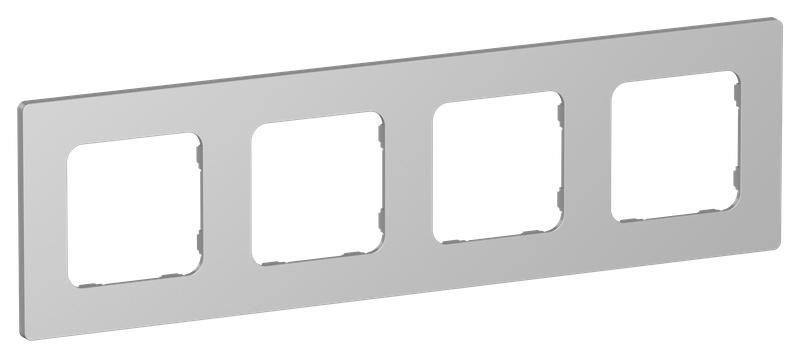 Рамка 4-м СП FLITE РУ-4-К-ФлА алюм. IEK FI-M42-32-20-K47