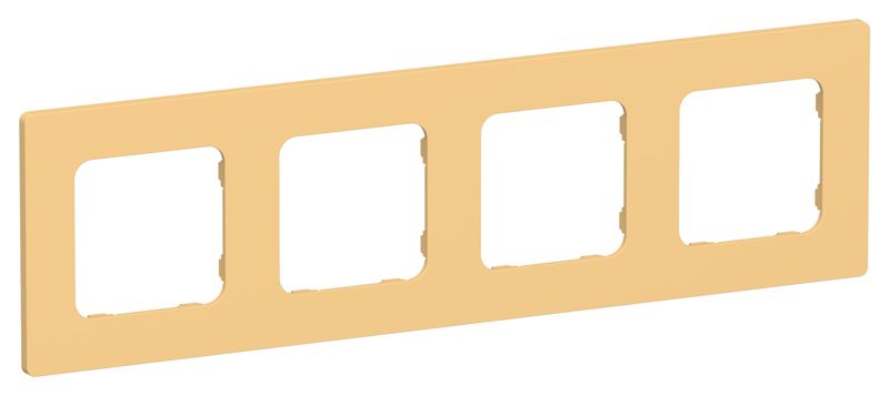 Рамка 4-м СП FLITE РУ-4-К-ФлЗ золотарник IEK FI-M42-32-20-K90