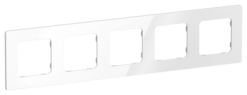 Рамка 5-м СП FLITE РУ-5-К-ФлБ бел. IEK FI-M52-32-20-K01