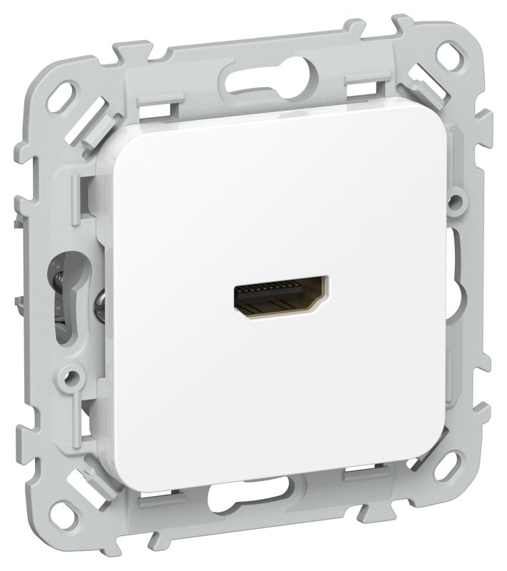 Розетка HDMI СП FLITE РШДМА-ФлБ механизм бел. IEK FI-H10-K01