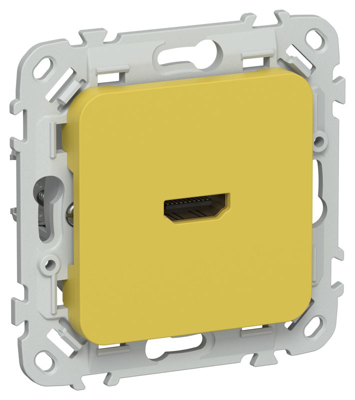 Розетка HDMI СП FLITE РШДМА-ФлЖК механизм желт. карри IEK FI-H10-K44