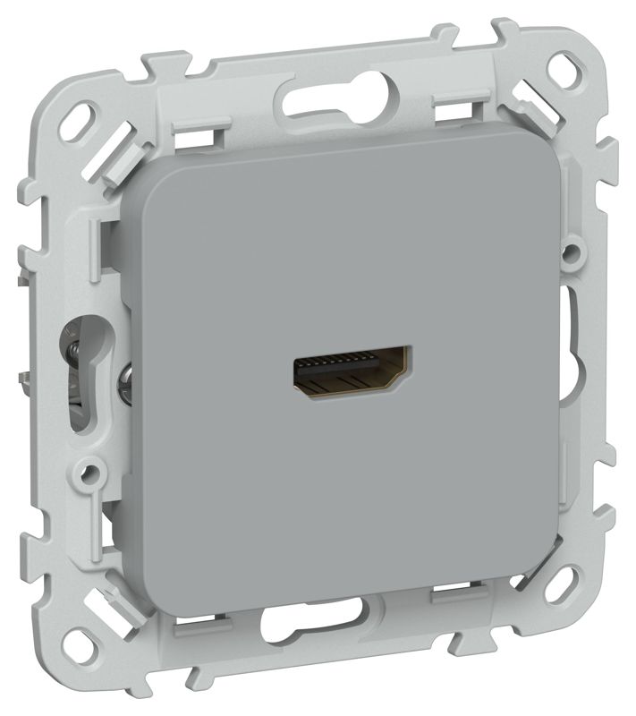 Розетка HDMI СП FLITE РШДМА-ФлС механизм сер. IEK FI-H10-K03