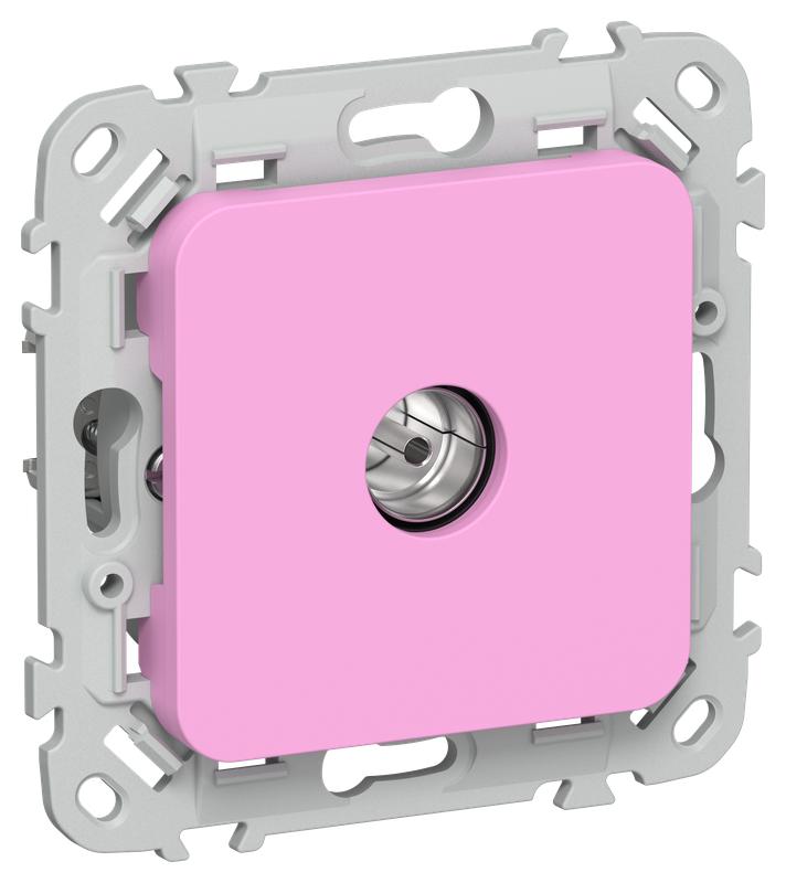 Розетка телевизионная оконечная СП FLITE РТВм-1-1-1-ФлПр тип M экранир. механизм пурпур. IEK FI-A13-O-K99