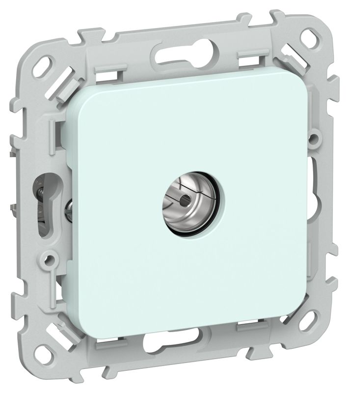 Розетка телевизионная оконечная СП FLITE РТВм-1-1-1-ФлХЛ тип M экранир. механизм холод. лед IEK FI-A13-O-K94