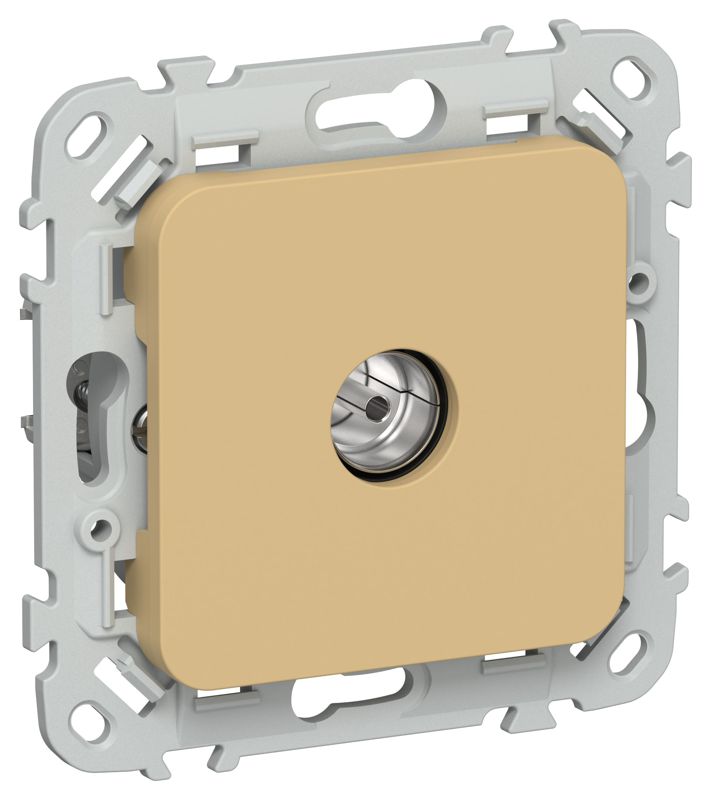 Розетка телевизионная оконечная СП FLITE РТВм-1-1-1-ФлШм тип M экранир. механизм шамуа IEK FI-A13-O-K89