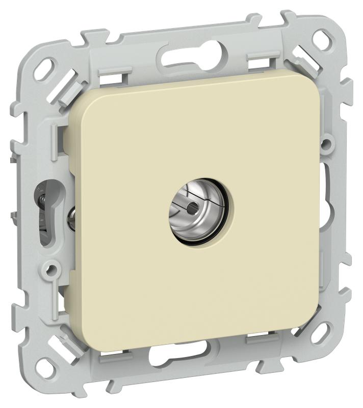 Розетка телевизионная проходная СП FLITE РТВм-1-1-2-ФлН тип M экранир. механизм навахо IEK FI-A13-P-K87