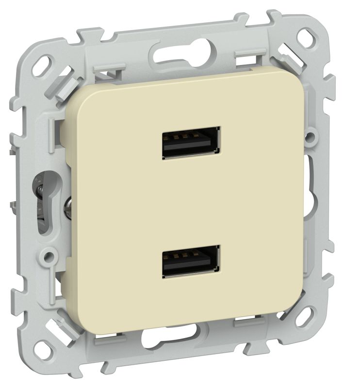 Розетка USB СП FLITE РЮ-2-ФлН AA 2.1А механизм навахо IEK FI-U21-D31-K87