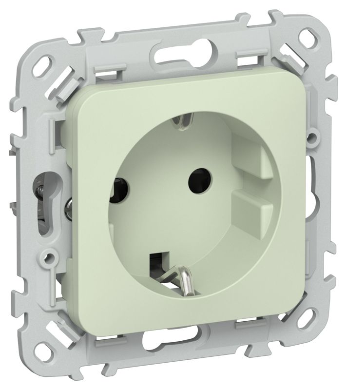 Розетка СП FLITE РСш11-0-ФлП 16А с заземл. с защ. шторками механизм панг IEK FI-R14-16-K92