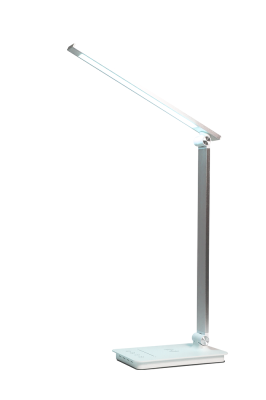 Светильник настольный UF-834 C01 8Вт 5 ССТ диммир. ночник таймер зарядка бел. Ultraflash 15723