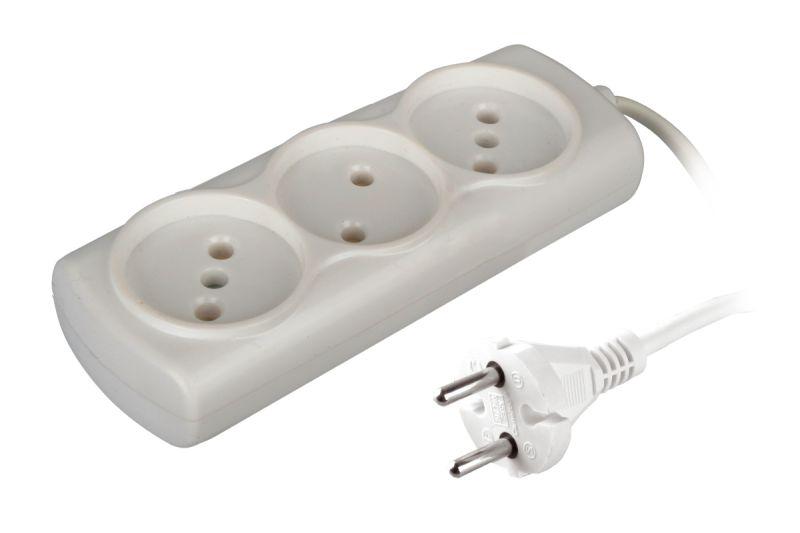 Удлинитель без заземления Si 3 x5 модель Р16-010 5м 6А 1300Вт Volsten 13610