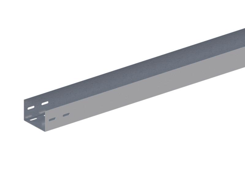 Лоток прямой неперфорир. 100х100 L3000 сталь 0.55мм ЛМс-ПН цУТ2.5 СОЭМИ Н0122122602
