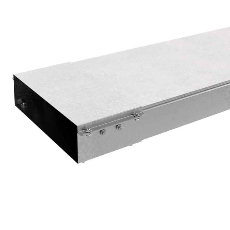 Короб прямой неперфорир. замковый 200х200 L2000 сталь 1.5мм КПНЗ.200.200.2000.1.5.2 с соединителем СОЭМИ Н7111220272