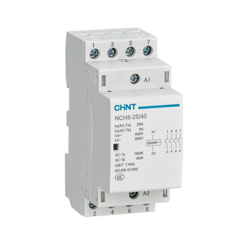 Контактор модульный NCH8-25/31 4п (1НЗ+3НО) 25А кат. 24В AC 50Гц CHINT 256174
