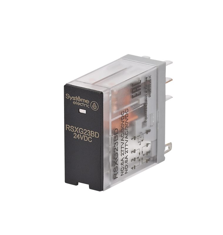 Реле 8А 2перекл. 24В DC LED SE RSXG23BD