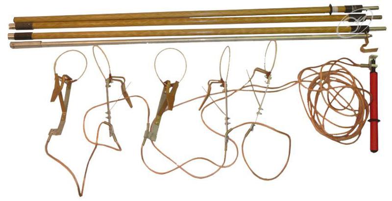 Заземление переносное для воздушных линий ЗПЛ-1Э К сечение 16мм с протоколом испытаний ЭЛЕКТРО ТРЕЙД ET-Z127-16-P