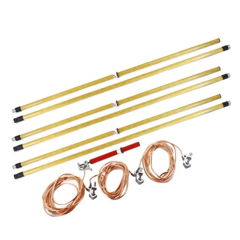 Заземление переносное для распределительных устройств ЗПП-220Э-3 сечение 35мм с протоколом испытаний ЭЛЕКТРО ТРЕЙД ET-Z180-3-35-P