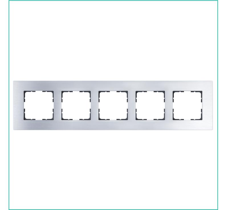 Рамка 5-м G-Metal метал. алюм. Jasmart G1005AS