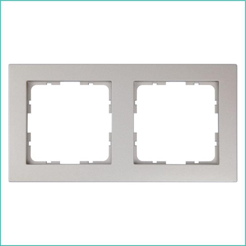 Рамка 2-м G-Classic шампань Jasmart G1002CH