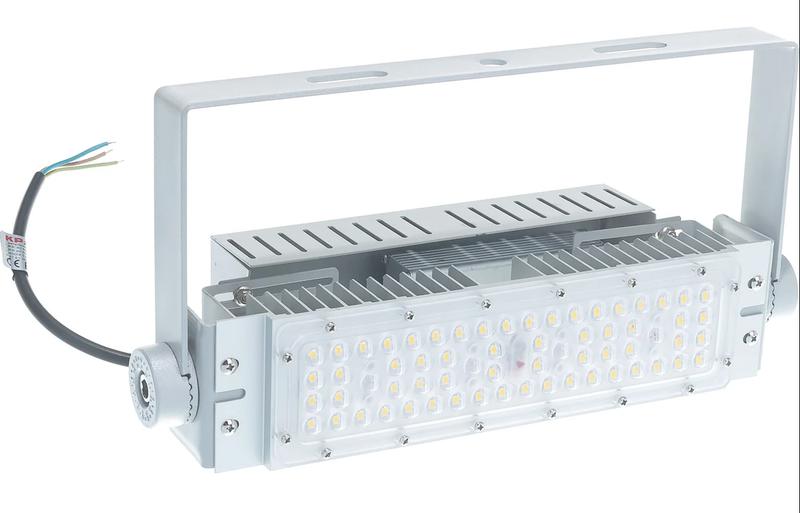 Светильник светодиодный SMD 45Вт 6000К IP67 6300лм 85-265В 310х100х75мм промышлен. на лире KRASO PR-45