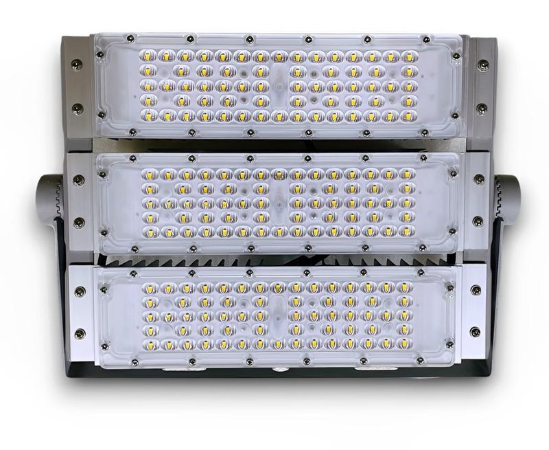 Светильник светодиодный SMD 130Вт 6000К IP67 18200лм 85-265В 360х235х100мм промышлен. на лире KRASO PR-130