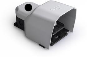 Педаль одиночная 1НО+1НЗ 250В AC 4А IP65 основание для рукояти; с защ. кожухом алюм. сер. EMAS PDKA11BX10G