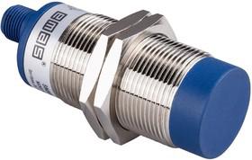 Датчик индуктивный (NPN-НЗ) разъем M12х3 (расс. сраб. 15мм 200Гц) выступающий 10-30В DC IP67 EMAS SIM30NM1OSX