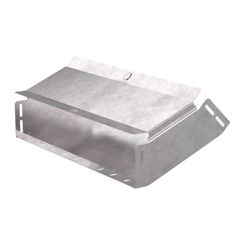 Угол вертикальный внутр. 45град. 500х100 0.7мм с крышкой Стандарт Промрукав PR16.0597