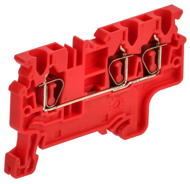 Клемма пружинная CX2.5-3 трехконтактная красн. ARMAFIX IEK AF-CT42-00-3-K04-002