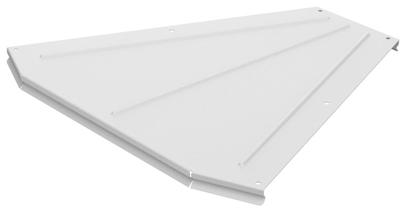 Крышка для угла 45град. осн.400 1.2мм RAL 9016 ESCA 5 IEK ES5-PGD-45-400-12-RGA