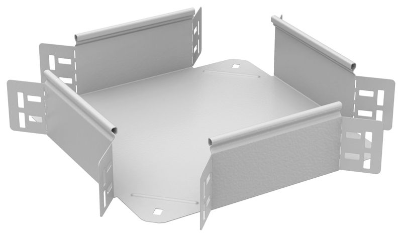Ответвитель для лотка 80х100 1.2мм RAL 9016 ESCA 5 IEK ES5-KR-080-100-12-RGA