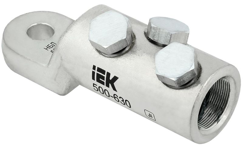 Наконечник болтовой луженый НБЛ 500-630-16/3 35кВ IEK UNB11-500-630-03-35-1