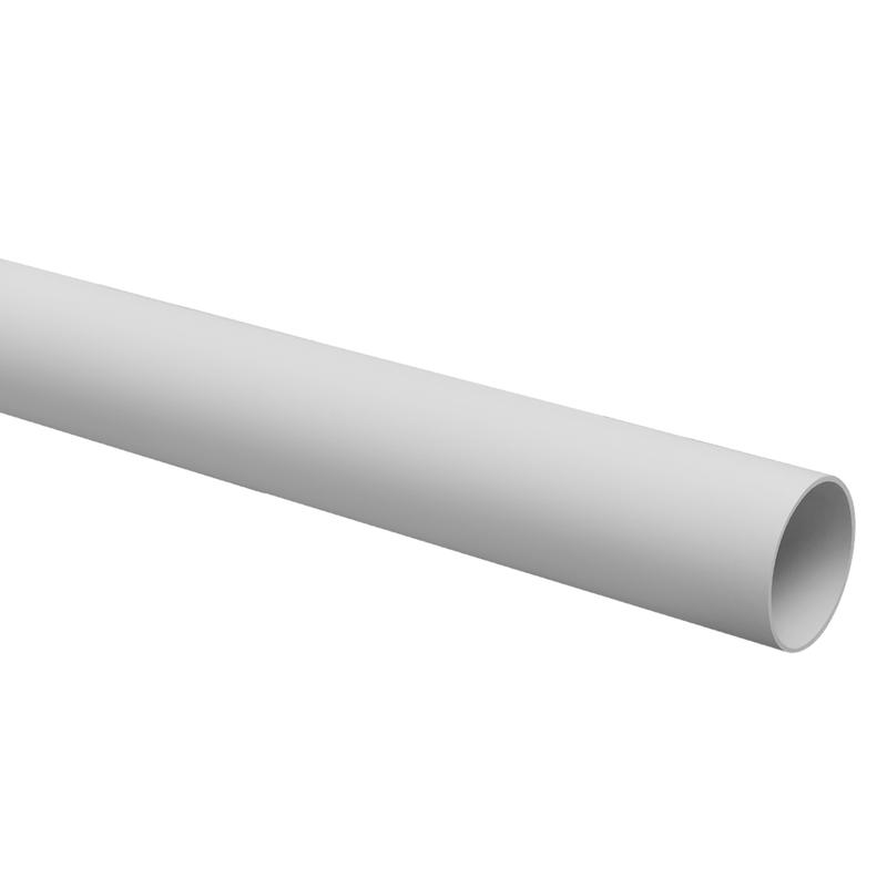 Труба гладкая ПВХ жесткая легкая d63мм сер. (дл.3м) TOKOV ELECTRIC TKE-THG-PVC-63-3-C06