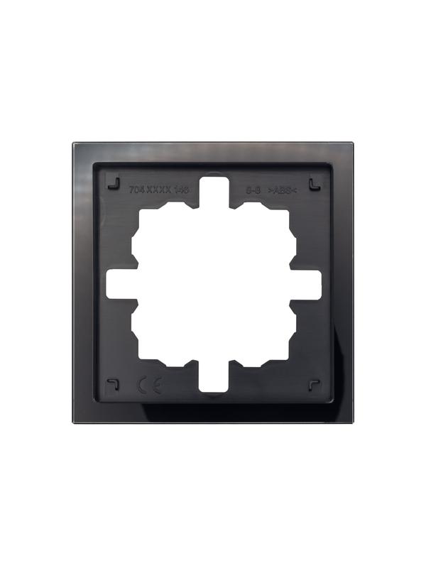 Рамка 1-м ZIMA универс. акрил. черн. LEZARD 704-5880-146