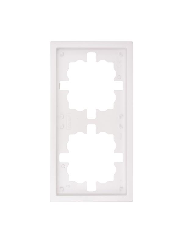 Рамка 2-м ZIMA универс. бел. искра матов. LEZARD 704-1400-147