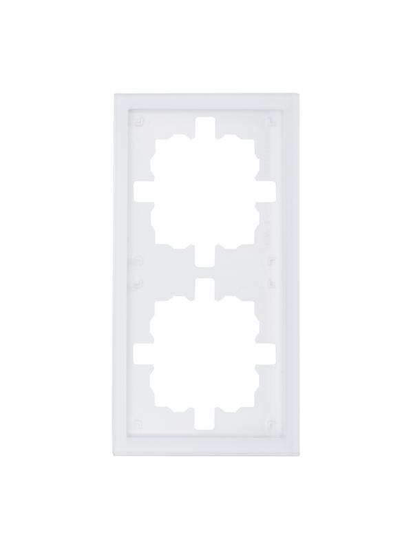 Рамка 2-м ZIMA универс. акрил. бел. матов. LEZARD 704-5380-147