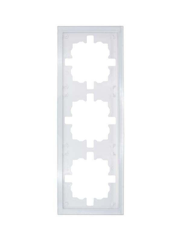 Рамка 3-м ZIMA универс. акрил. бел. LEZARD 704-5480-148