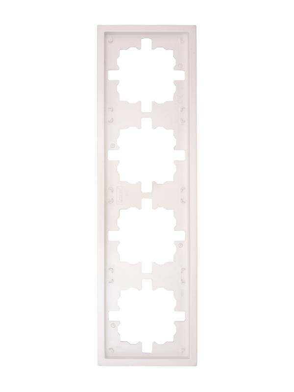 Рамка 4-м ZIMA универс. бел. искра матов. LEZARD 704-1400-149